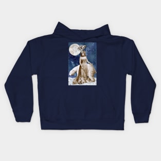 Moon Goddess of the North Kids Hoodie